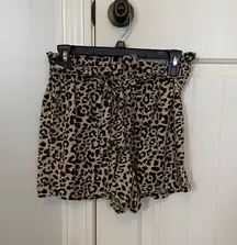 Hollister Cheetah Paperbag Shorts