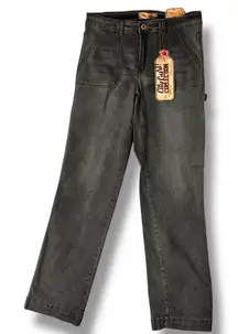 Elite Jeans Gurl Collection Sz 11  30” Waist 12” Rise Cargo Blue Jeans NWT