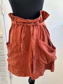 Amadi at Anthropologie Nantes Tencel‎ High Waist Mini Skirt medium boho