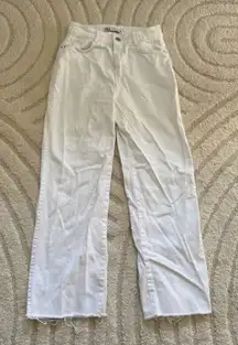 Zara White Wide Leg Jeans Size 2
