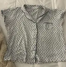 Roller Rabbit Blue Heart Print PJs