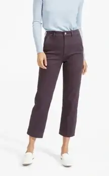 Shadow Purple Straight Leg Crop High Rise Jeans 00