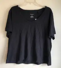 Mm lafleur kenya 1.0 t-shirt organic cotton slub dark navy size xxl nwt