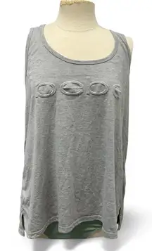 Bebe Gray Tank Top with 3D Logo