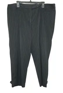Lane Bryant Double Button Enclosure Pinstripe Capri Pant Size 24