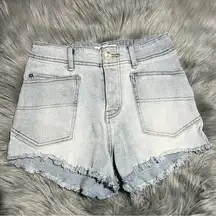 Free People  We the Free CRVY Light Blue Shorts Size 26