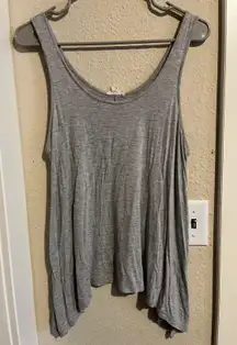 Basic Light Gray Flowy Tank Top