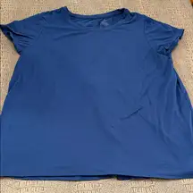Cuddl Duds Flexwear Navy Blue Short Sleeve Top Women’s 1X