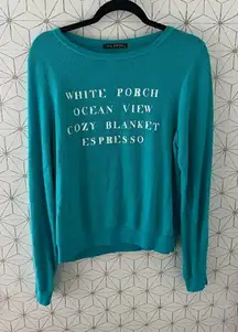 Wildfox Ocean View Teal Jumper