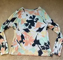 Hang Ten Women’s UV Protection UPF 50+ LS Tee Shirt - XL - EUC - Stretch