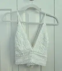 White Lace Tank Top