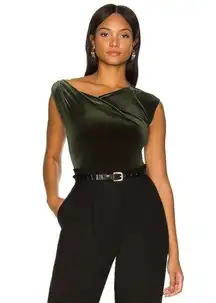 ALIX NYC | Tyler Bodysuit in Moss | Size XS