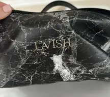 Black and white marble print travel, make up bag great for vacation or anytime