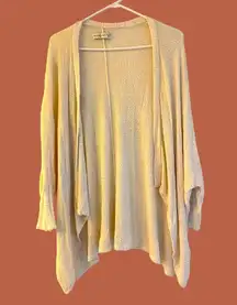 Abercrombie and Fitch Women’s Open Front Cream With Gold Sparkle Cardigan OS