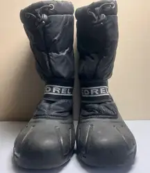 Sorel Cub Black Winter Snow Boots Waterproof Women's‎ Size 7 NY1799-011