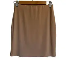 Leith Cream Pink Elastic Waistband Mini Skirt Size Small