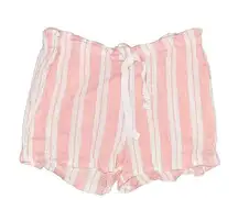 Lemlem liya Kebede Safia‎ Striped Pink White Womens Shorts Cotton Sz M $295 MSRP