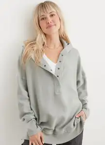 Textured Henley Hoodie