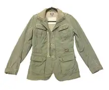 G-Star RAW - Womens Army Blazer Style Coat - Size Medium-Army Green