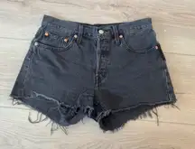VINTAGE 501 Levi's Women's Dark Gray Jean Shorts 🤎🖤