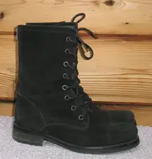 All Saints Black Military Combat Boots