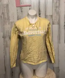 Aeropostal yellow long sleeve top