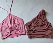 Source Unknown Women's Pink and Mauve Tank Tops
