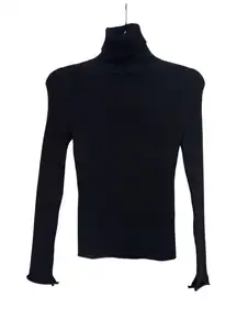 Anthropologie Maeve Turtleneck Sweater Black Size XS