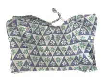 Zara blue & white daisy top EUC