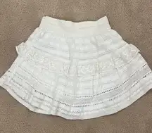 White Ruffle Skirt