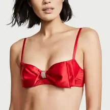 Victoria’s Secret Dream Angels Wicked Unlined Sheer Mesh Bow Balconette Bra