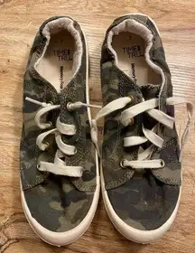 Time and Tru | Camo Slip On Sneakers, Size 7