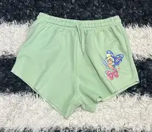 Disney Tinkerbell Mint Green Junior’s Shorts, Large