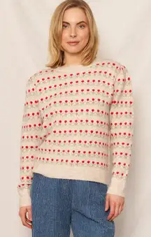 En Creme Ellie Rose Sweater in size Small/Medium.  Fuzzy and soft