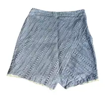 3/$15 LOFT blue faux wrap skirt