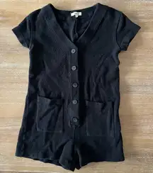 Madewell Knit Button Front Romper