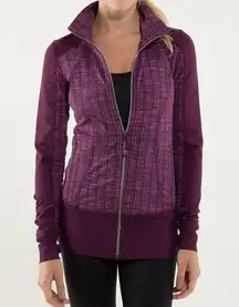 Lululemon  Nice Asana Purple Jacket Ziggy Wee August Glo / Plum Size 6