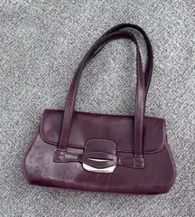 Vintage burgundy shoulder bag