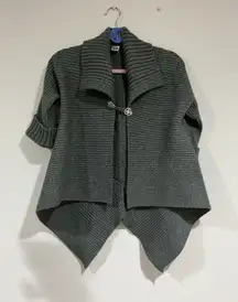 Woman’s Max Studio Wool Blend Gray Size Small Cardigan Sweater