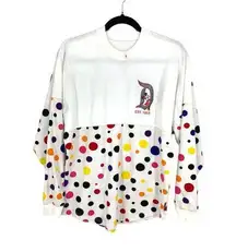 Disney  Parks Disneyland Spirit Jersey Womens XS Minnie Mouse Polka Rock The Dots