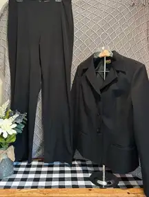 Caslon Black Blazer and Pants Suit Set Size 14‎ Career Office Business