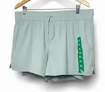 Spyder Active Women's Size XL 4" Lined Running Shorts True Sage Gym Athleisure