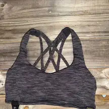 Lululemon- Gray heather free to be wild sports bra- size 6