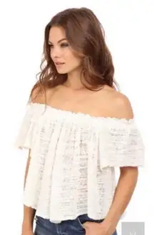 NWOT Free People thrills and frills top