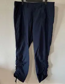 The North Face Mapleton Tech Hiking Pants Convertible Ankle Blue Womens Size 14