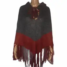 H&M hooded poncho
