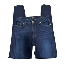 7 for all mankind the mid rise ankle skinny jeans‎ size 28