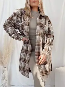 Lane 201 Plaid Coat