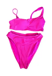Becca by Rebecca Virtue Pucker Up Danielle High-Waist Bikini Top & Bottom Size S