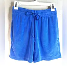 TNA Aritzia Towel Terry Boyfriend 5” Shorts In baby blue size XXS